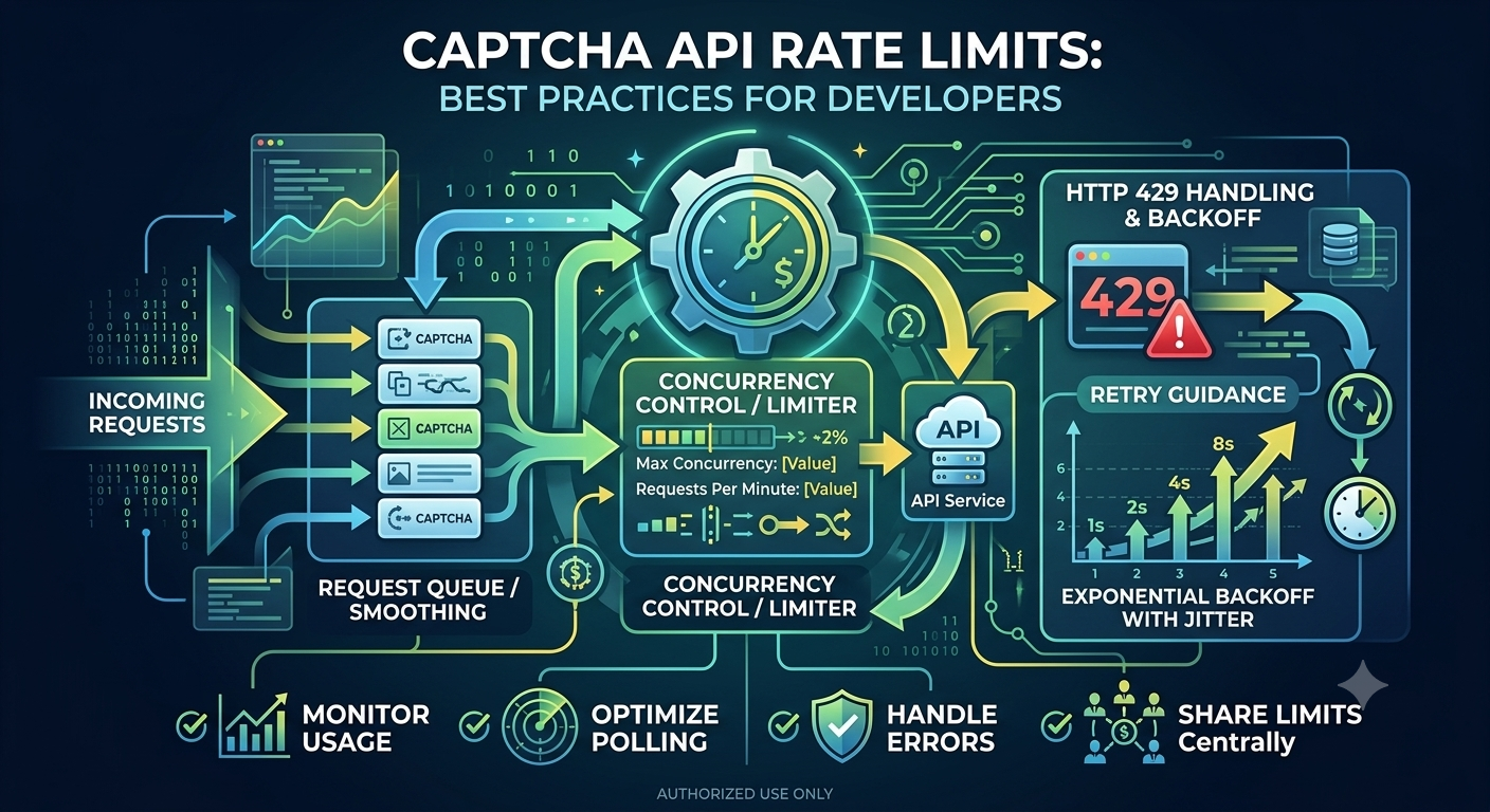CAPTCHA API Rate Limits: Best Practices for Developers · AllCaptcha