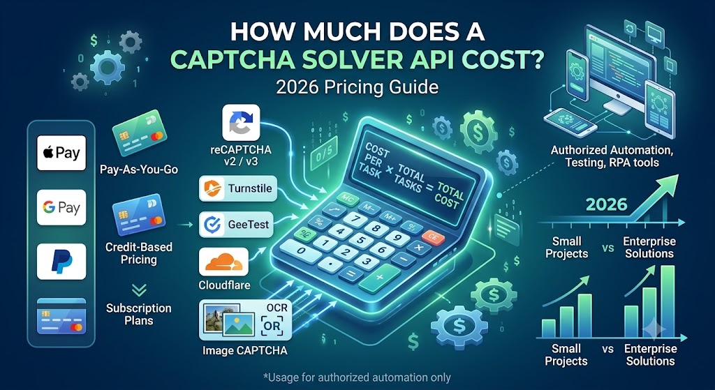 How Much Does a CAPTCHA Solver API Cost? 2026 Pricing Guide